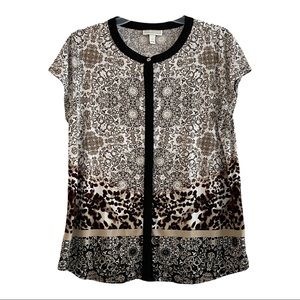 Dana Buchman Capsleeve Top
